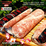 Beef RIBEYE Scotch-Fillet CubeRoll MELTIQUE meltik (wagyu alike) Australia HOKUBEE frozen STEAK 2cm 3/4" (price/pc 350g)